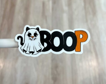 Ghost Cat BOOP Sticker