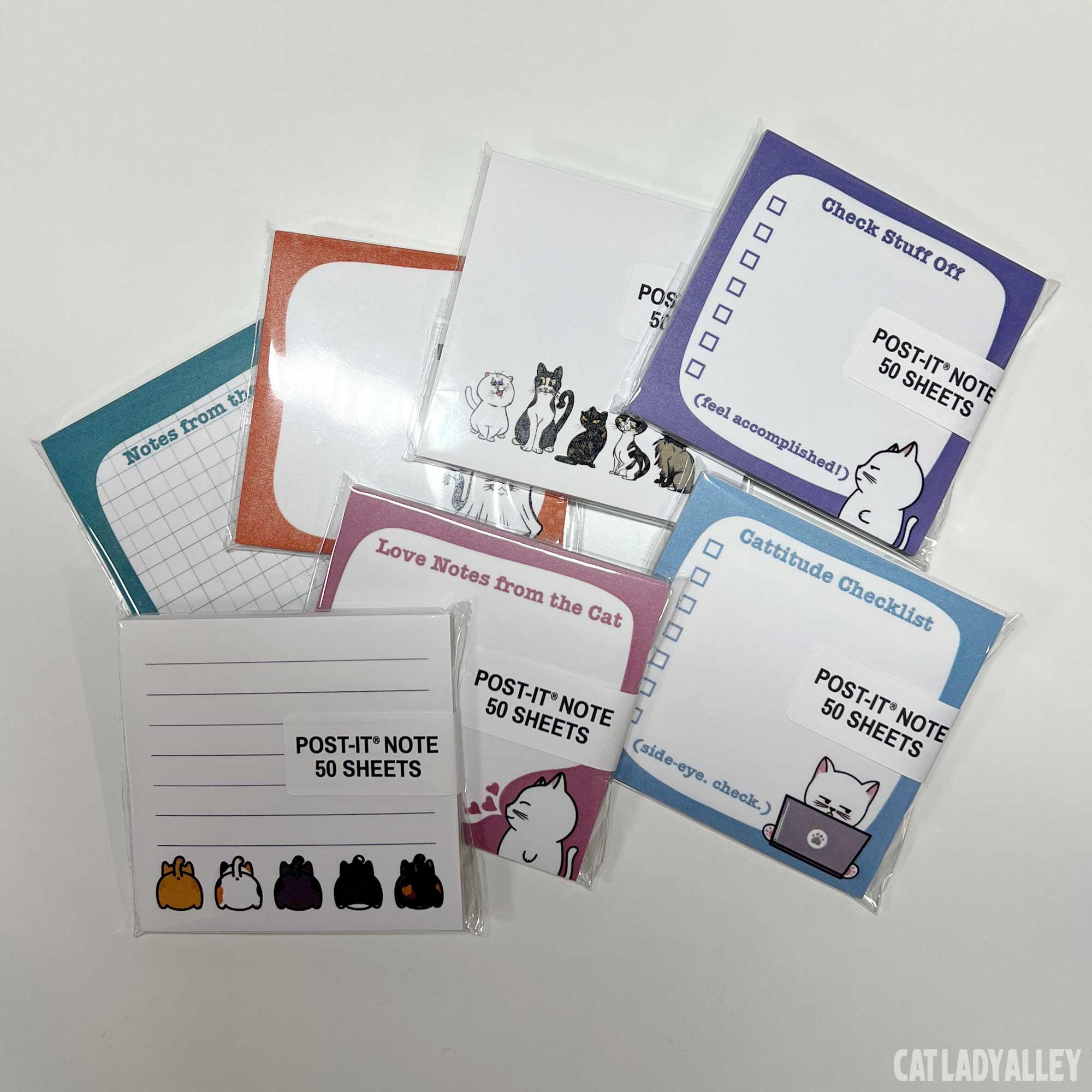 Check Stuff off Cat Sticky Note | 50 Sheets - Etsy