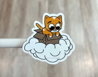 Box Cat Dreamer Sticker