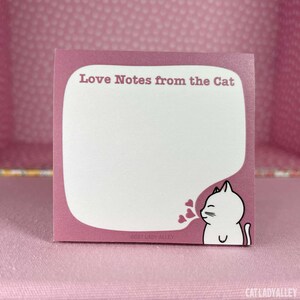 Love Notes from the Cat Sticky Note | 50 sheets
