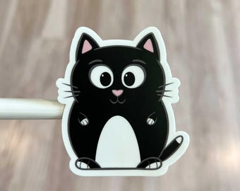 Tuxedo Cat Waterproof Vinyl Sticker Decal