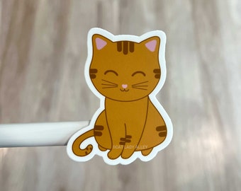 Orange Tabby Cat Sticker