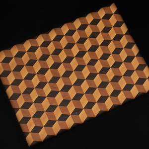 3D Cutting Board - End Grain - Multiple sizes - Customizable