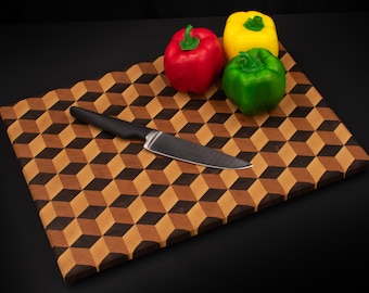 3D Cutting Board - End Grain - Multiple sizes - Customizable