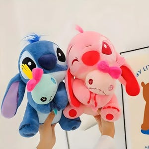 Stitch and Angel Plushies