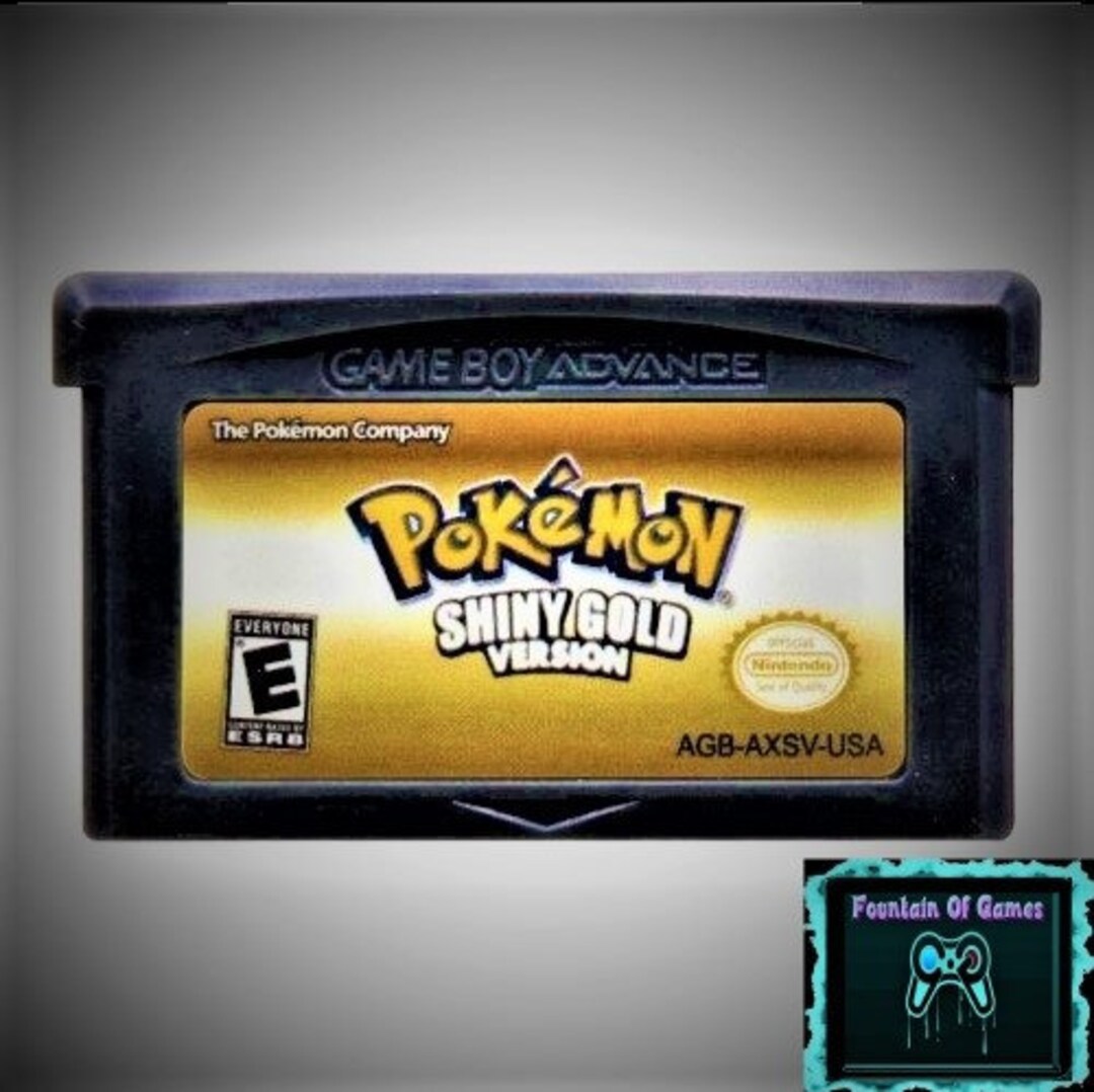 Pokemon Shiny Gold Version GBA High Quality Cartridge Etsy Australia