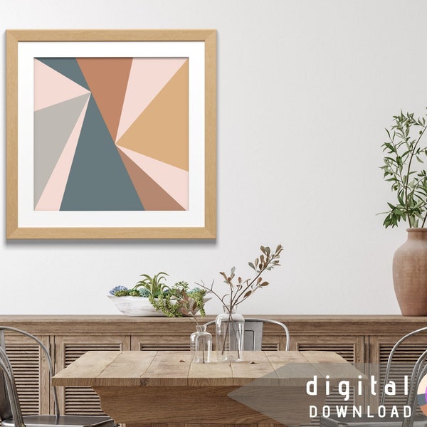 Balancing Colorscape Mindful decor. Serene abstract colorful art brings relaxation peace and ease to your senses. Wall art digital download.