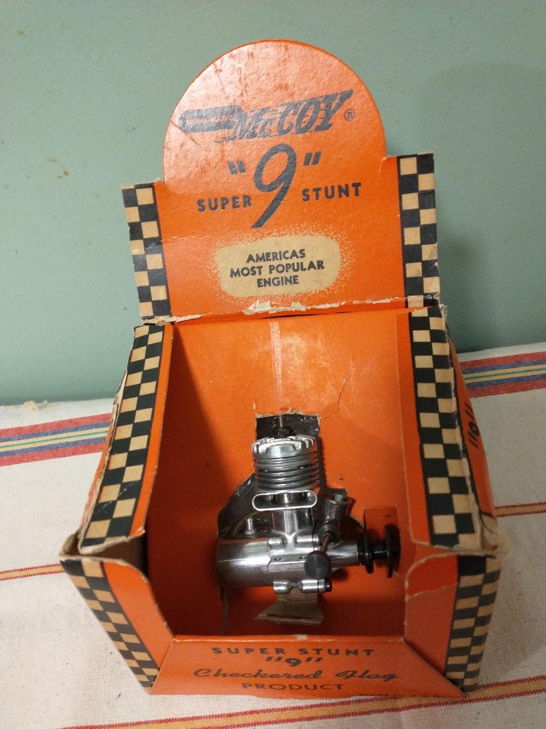 1955 Display Box Enginemcoy Super Stunt 9 Engine Etsy