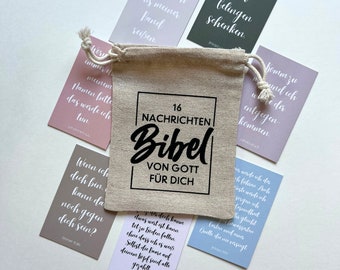 16 Messages from the Bible from God for you, Christian gift with promises from God for your life