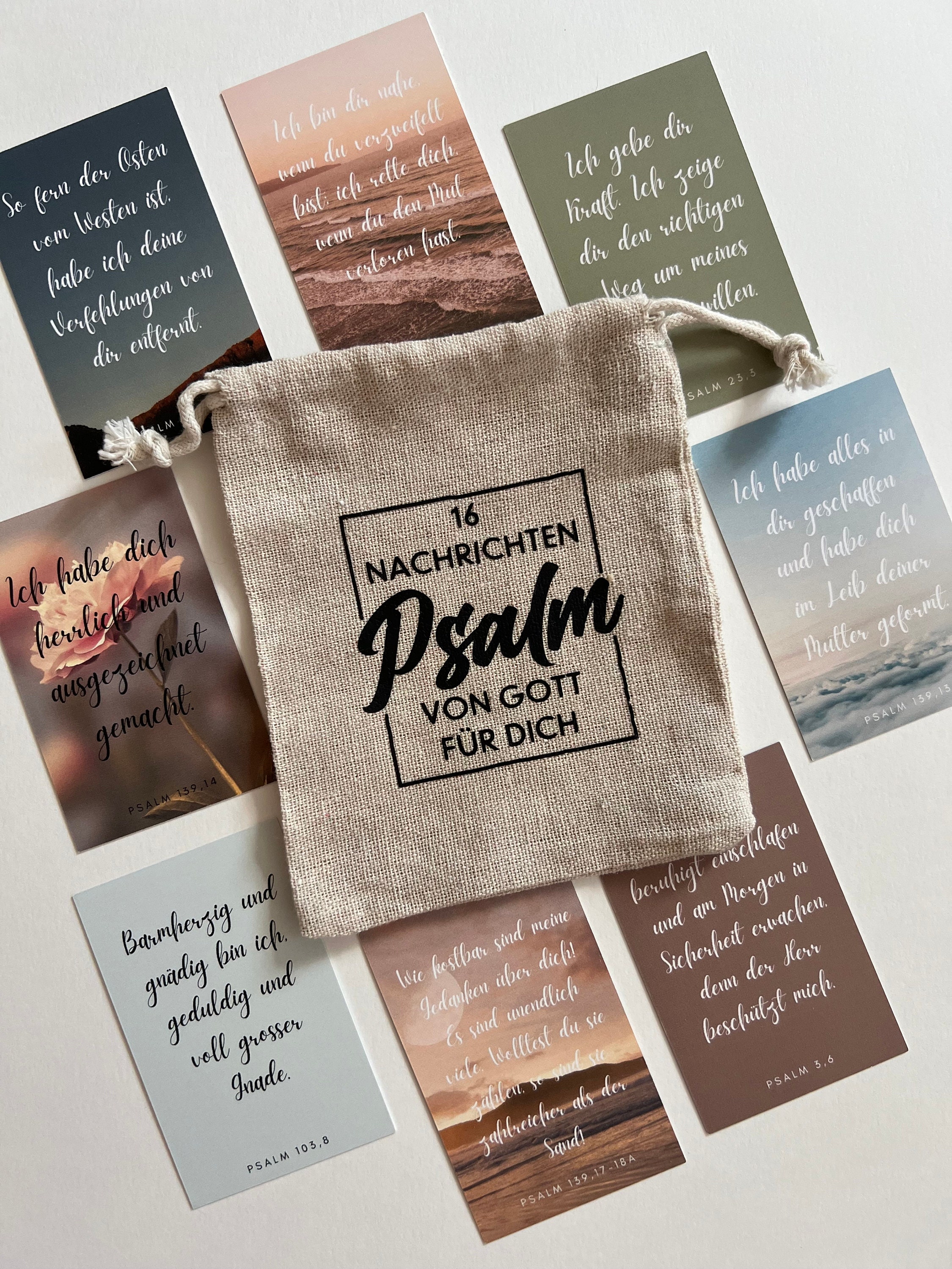 16 Messages from God from the Psalms, Christian gift for women, promises from the Bible for you