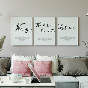 Poster - Weg Wahrheit Leben - 3er Pack