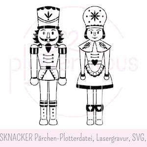 Casal NUTCRACKER - arquivo plotter, gravação a laser, Natal, homem e mulher, casal, svg, png, uso comercial, casamento, inverno