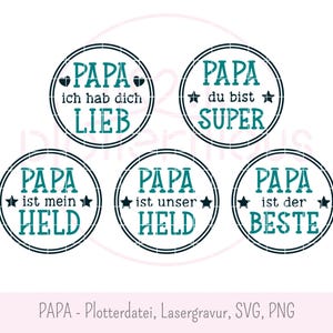 PAPA - File plotter, file laser, SVG PNG, frase per la festa del papà, regalo per la festa del papà, regalo papà, detti tedeschi papà svg, uso commerciale