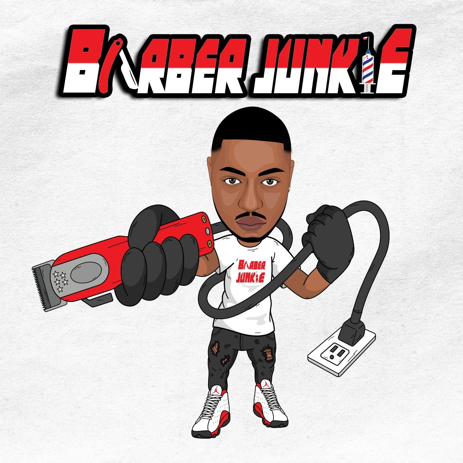 Cartoon Barber - Etsy Cartoon Barber - Etsy
