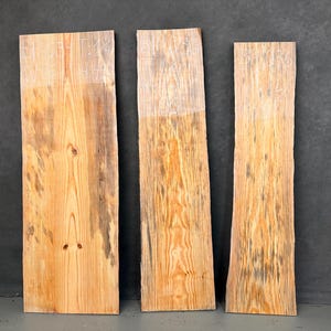 Blue Pine Wood Slabs, Rare Find Rainbow Pine, Live Edge Boards, DIY Woodworking Supplies, Live Edge Floating Shelves, Beetle Kill Pine