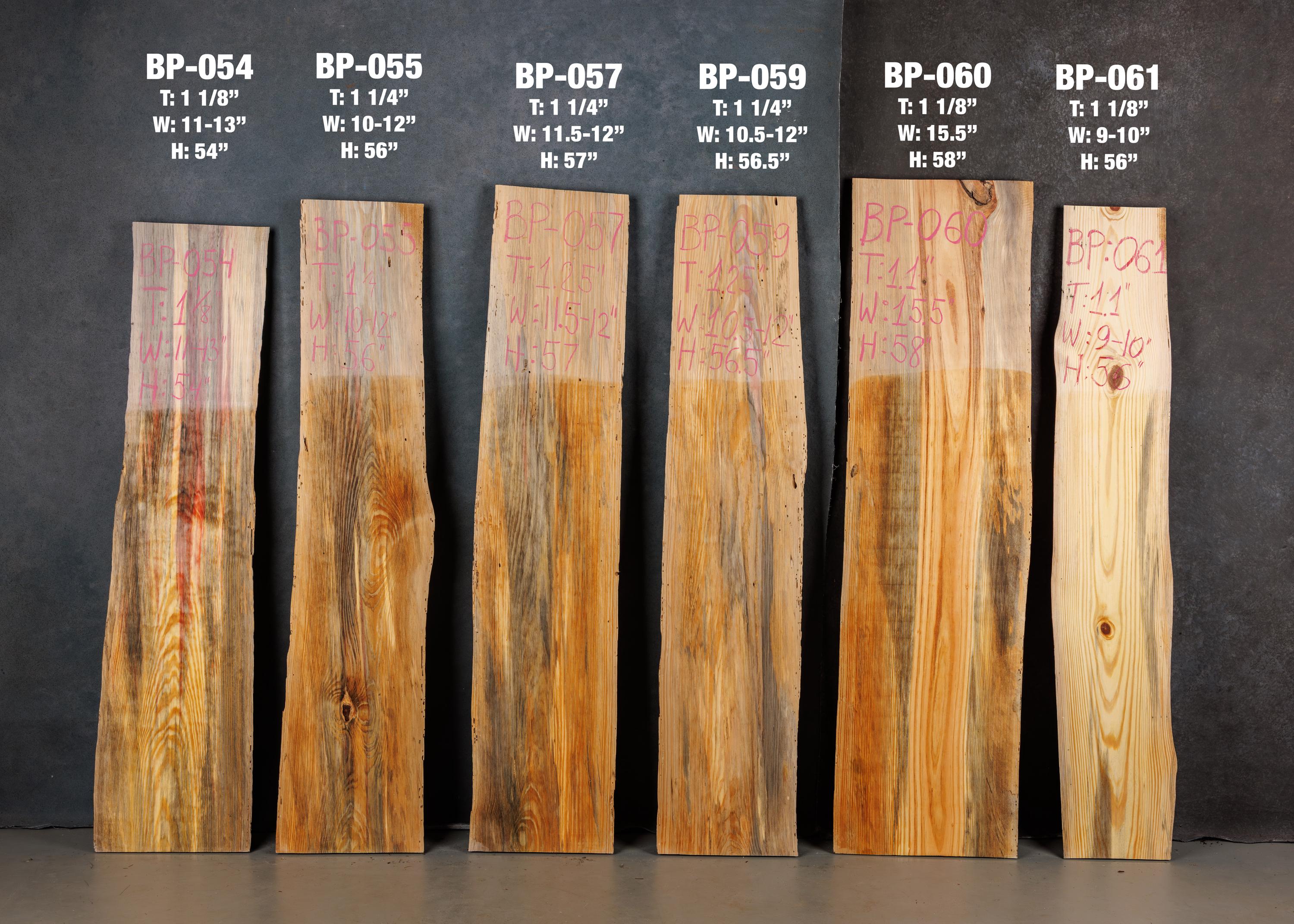 Blue Pine Wood Slabs, Rare Find Rainbow Pine, Live Edge Boards, DIY ...