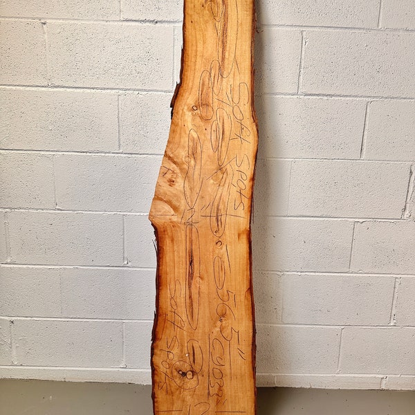 Cypress Wood Slab (CY033) Live Edge Board, DIY Woodworking Supplies, Unfinished Wood, Live Edge Floating Shelves