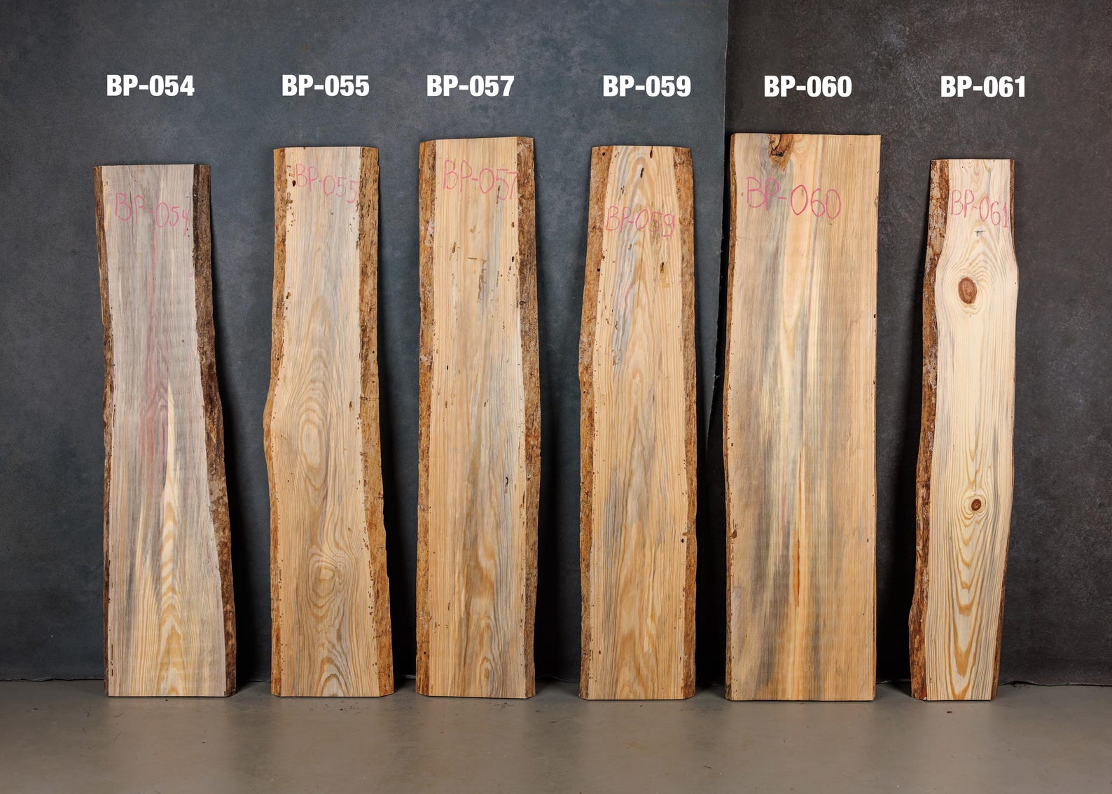 Blue Pine Wood Slabs, Rare Find Rainbow Pine, Live Edge Boards, DIY ...