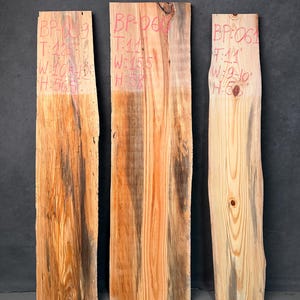 Blue Pine Wood Slabs, Rare Find Rainbow Pine, Live Edge Boards, DIY Woodworking Supplies, Live Edge Floating Shelves, Beetle Kill Pine