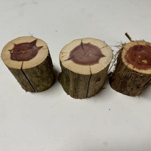 Red Cedar Log Stumps  | Rustic Wedding Decor | Rustic Table Centerpiece | Wood Stumps | Wood Turning | DIY Supply