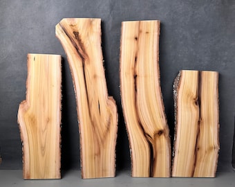 Tulip Poplar Wood Slabs, Live Edge Boards, DIY Woodworking Supplies, Live Edge Floating Shelves