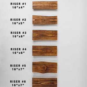 Live Edge Rustic Wood Riser, Farmhouse Decor, Kitchen Decor Stand, Wood ...