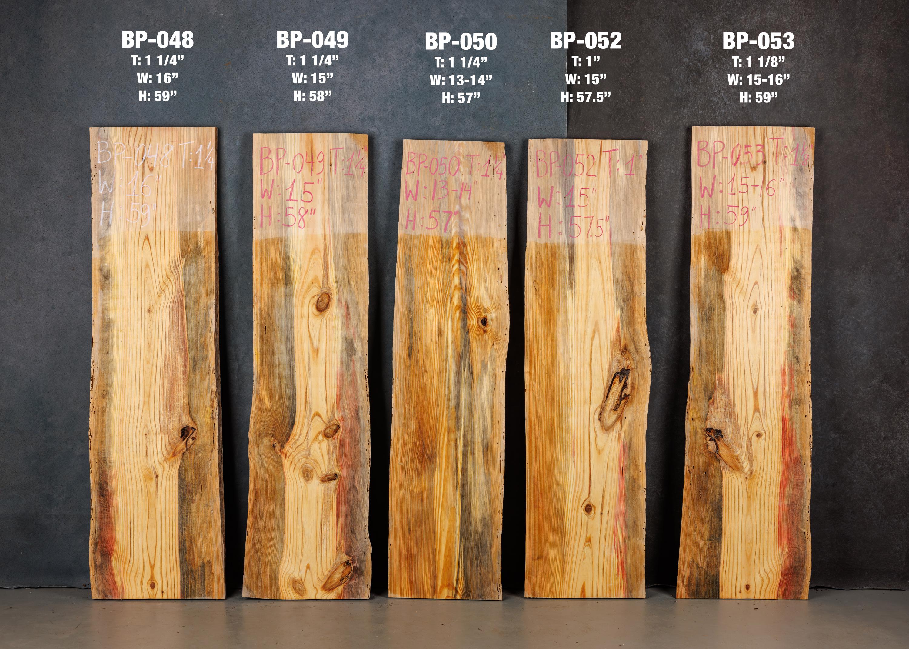 Blue Pine Wood Slabs, Rare Find Rainbow Pine, Live Edge Boards, DIY ...