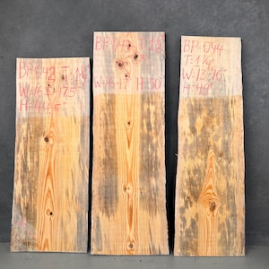 Blue Pine Wood Slabs, Rare Find Rainbow Pine, Live Edge Boards, DIY Woodworking Supplies, Live Edge Floating Shelves, Beetle Kill Pine