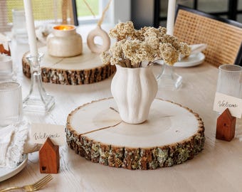 Wood Cake Stand, Large Wood Cookies, Wedding Table Decor, Table Centerpieces, Rustic Cake Stand, Wood Slabs, 4" - 18" Wood Rounds