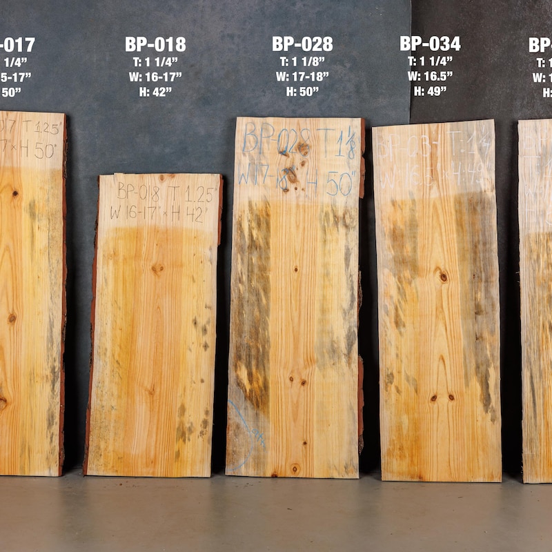 Pine Wood Slabs Live Edge - Etsy