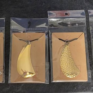 Fishing Lure Earrings Fish Hook Dangle Earrings 925 Hypoallergenic Hooks W/  Custom Fishing Blades 