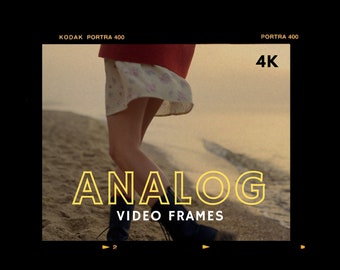 10 molduras de vídeo e fotografia ANALÓGICAS para edição | Sobreposições de filme, vídeo retro, texturas analógicas, texturas de fotografia