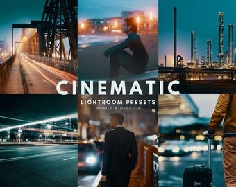 50 CINEMATIC Film Lightroom Presets Mobile & Desktop | instagram Presets, Cinematic Presets, Outdoor Presets, Film Presets, Photo Filters