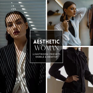 15 WOMAN AESTHETIC Lightroom Presets Mobile & Desktop | Moody Presets, iPhone Presets, Fashion Presets, Blogger Presets, Aesthetic Presets