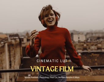 27 VINTAGE FILM LUTs for Color Grading  | Video filters, Video Presets, Cinematic Video, Retro Presets, Premiere Pro, DaVinci Resolve