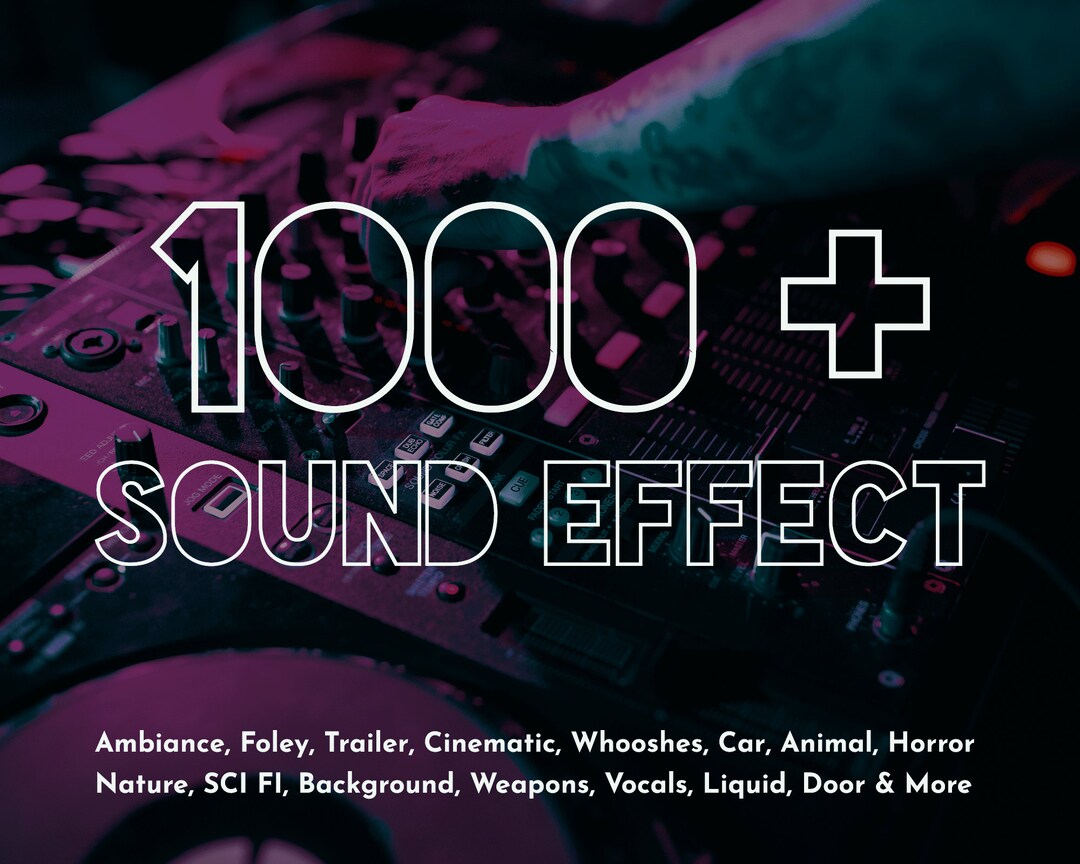 1000 Professional Sound Effects Pack for Video Film Content Creator