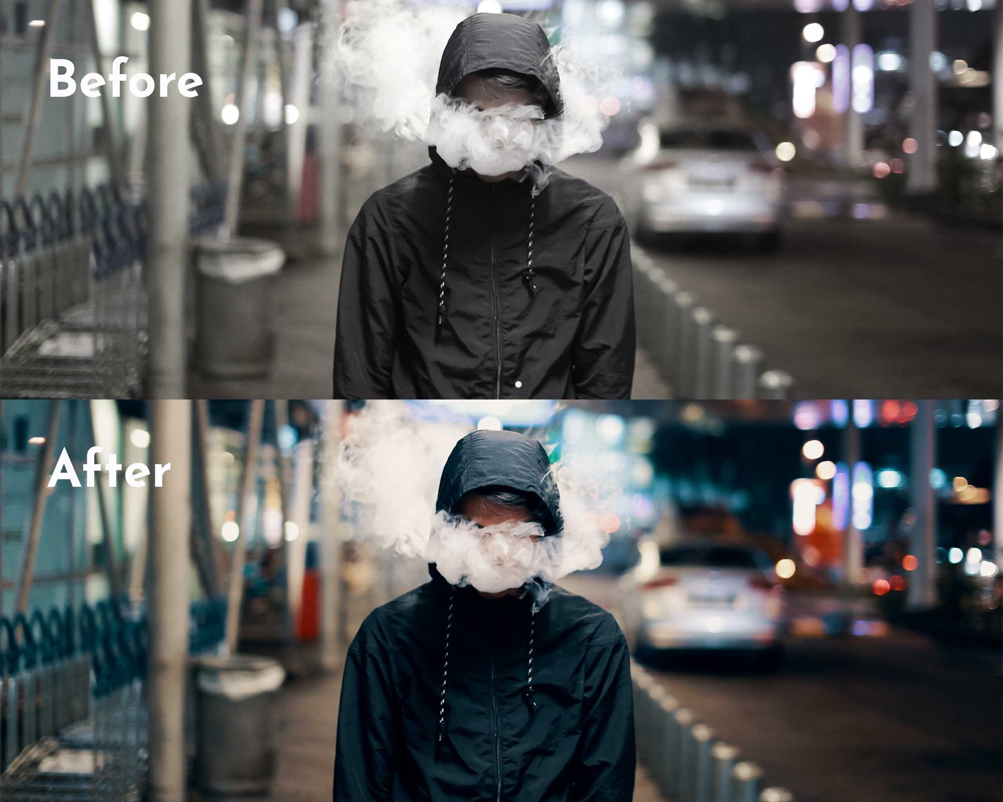 20 Night Cinematic Luts Pack for Color Grading | Video Presets, Photo ...