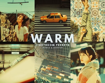 50 WARM FILM Lightroom Presets | Lightroom Mobile Presets & Desktop Presets | instagram Filters, Warm Presets, Analog Presets, Photo Filters