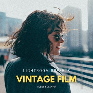 40 VINTAGE Film Lightroom Presets for Mobile & Desktop Presets | Retro Presets, Moody Presets, Photo Editing, Blogger Presets, Photo Filters