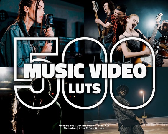500 MUSIC VIDEO Luts for Color Grading | Cinematic Presets, Film Presets, Video Presets | Adobe Premiere Luts,Da Vinci Resolve | Final Cut |