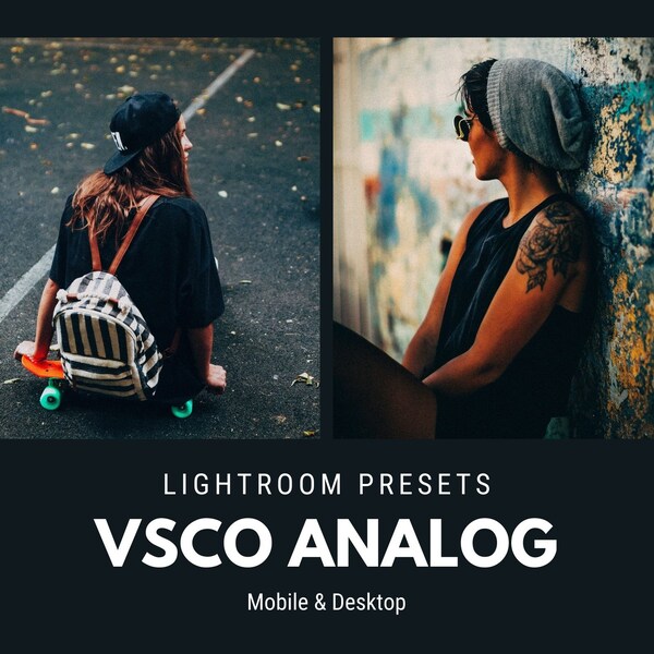 15 VSCO ANALOG FILM Lightroom Presets Mobile & Desktop | Aesthetic Presets, iPhone Presets, instagram Presets, Analog Presets, Vsco Presets