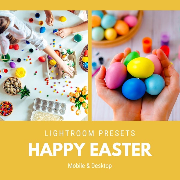 15 EASTER Lightroom Presets Mobile & Desktop Presets | Spring Presets, Bright Presets, Airy Presets, Presets Family, instagram Presets,