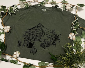 Hand printed courage family Shirt: Block print Tee