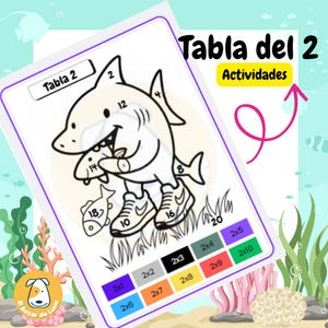 Tralalero Tralala 2 Einmaleins PDF | Hai-Mal- und Multiplikationspuzzle, Aktivitäten, spielerisches Lernen, Lehrmaterialien