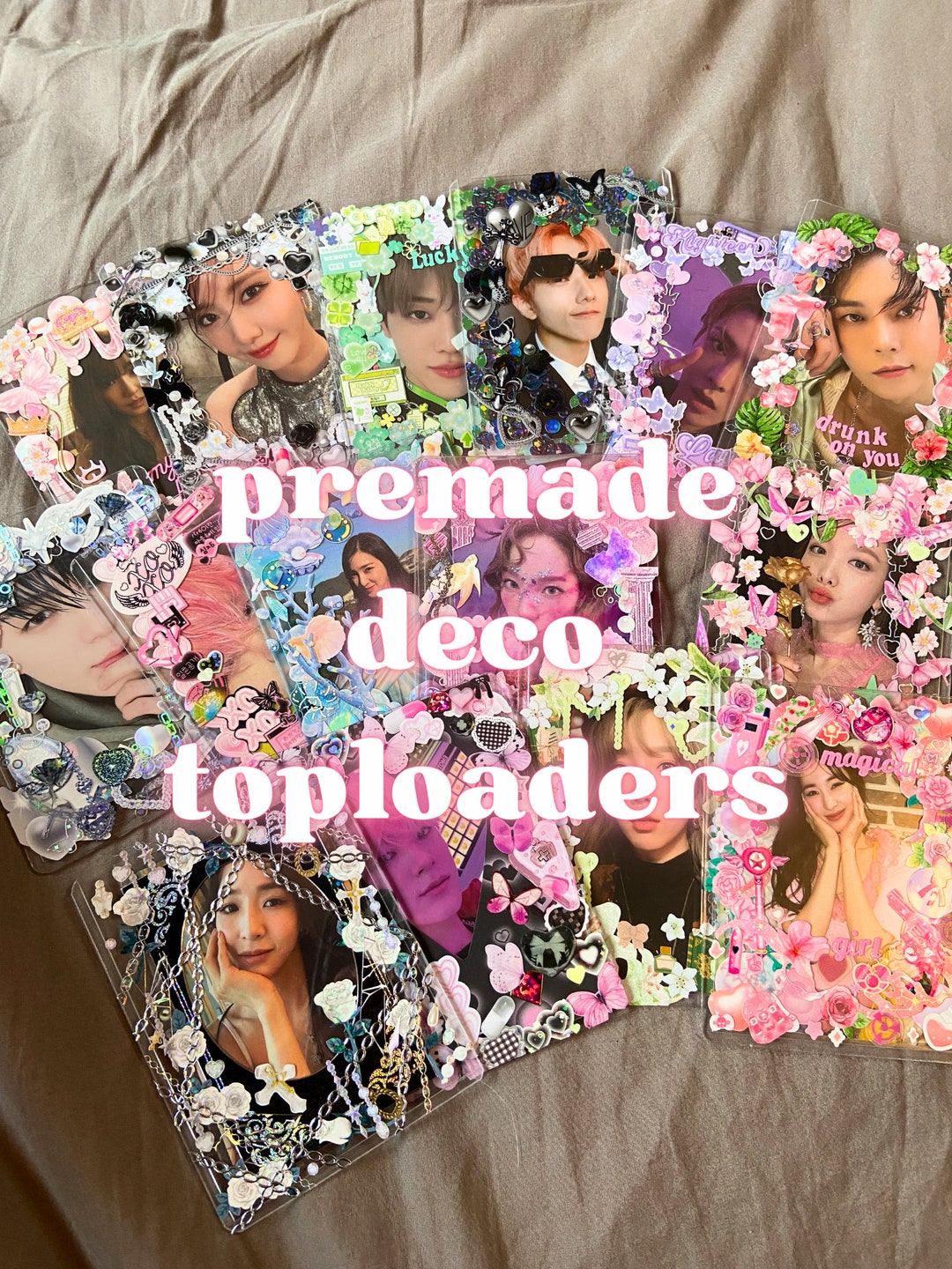 Premade Deco Top Loaders Kpop Photocard Holder Etsy Australia