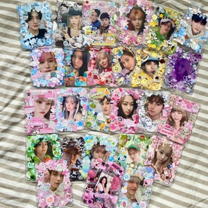 Portatarjetas fotográfico kawaii de carga superior con personajes adorables