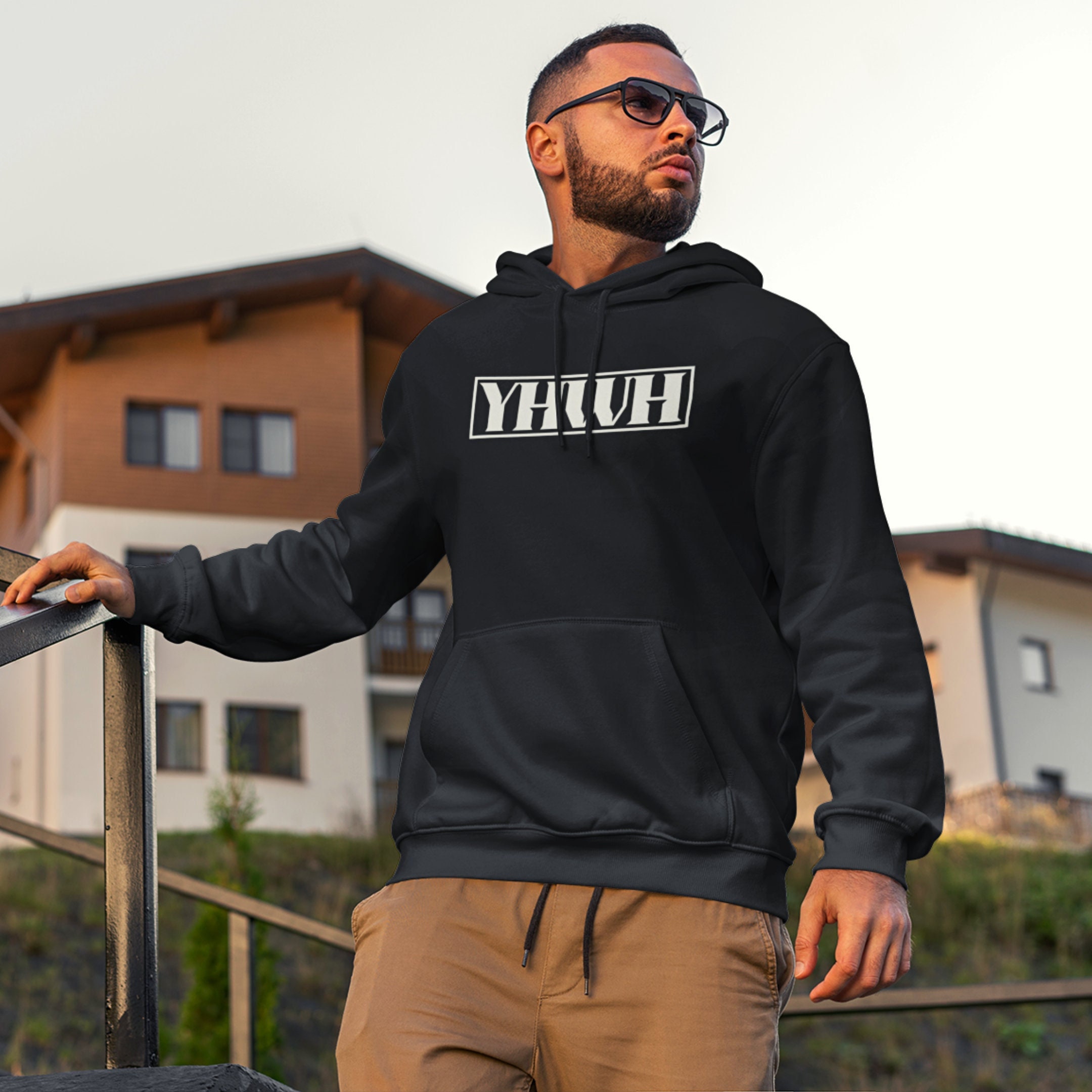 Incarijk Infecteren Beven YHWH Black Christian Pullover Hoodie Name of God Yahweh Comfy - Etsy