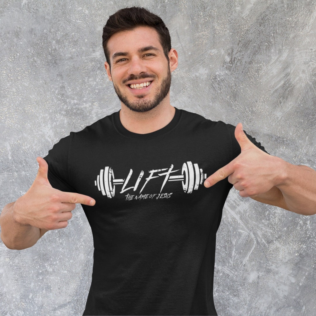 Christian Fitness Workout T Shirt, Unisex Christian Crossfit Gym Tee