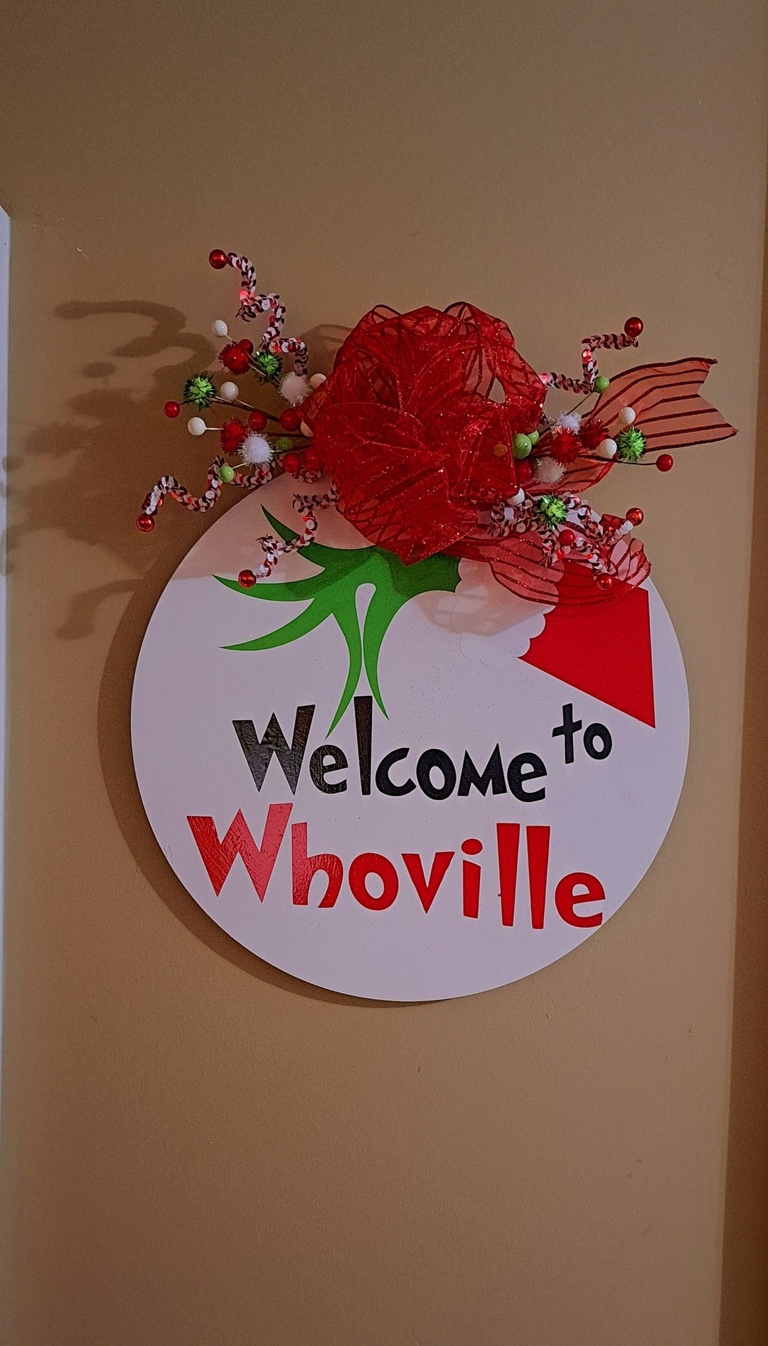 Welcome to Whoville Doorhanger Sign - Etsy