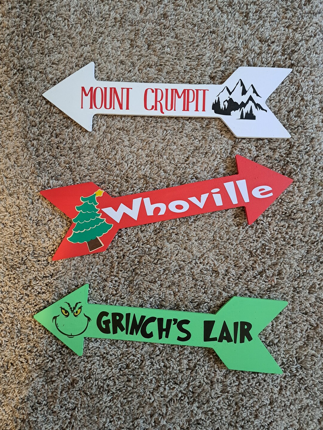 Grinch Arrows Whoville Mt. Crumpit Grinch's Lair - Etsy